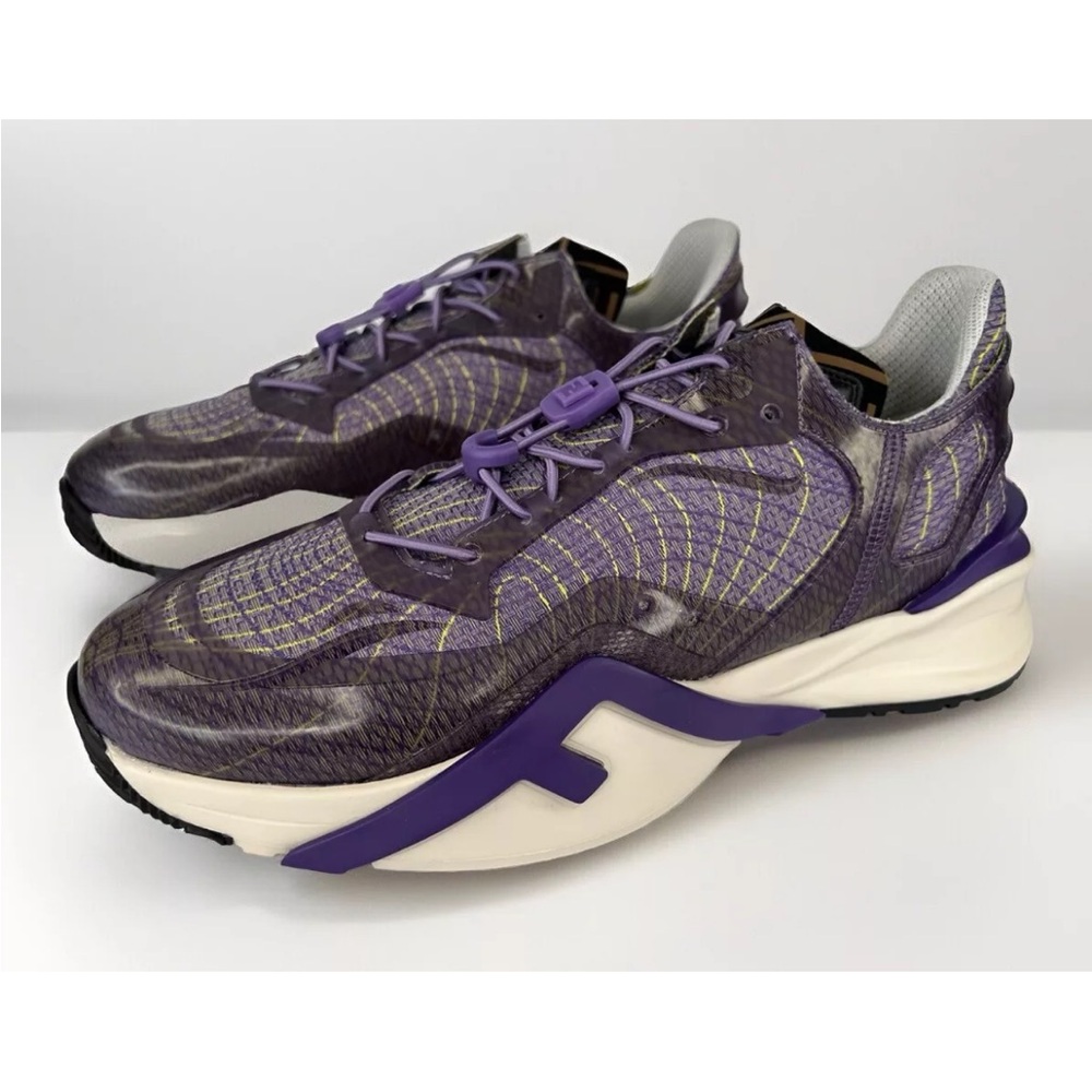 FENDI Flow FF Nylon Transparent Mix Media Logo Sneakers  UK 11 - US 12 - EU 45